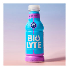 BIOLYTE display on a table suitable for gym or recovery moments