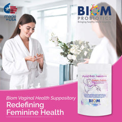 15-count pack of VagiBIOM ready for ongoing daily use.