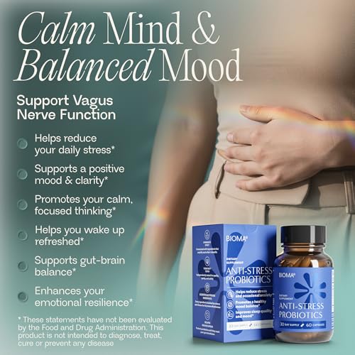 BIOMA Anti-Stress Probiotics capsules-closeup of daily-use capsules.