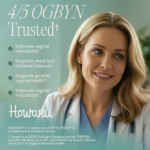 BIOMA Feminine Health Synbiotic ingredients label with strains highlighted