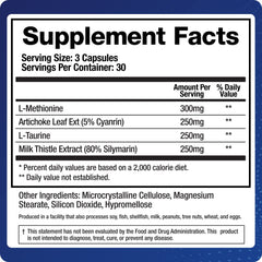 BioMatrix Liver Cleanse bottle label highlights artichoke leaf extract for liver support.