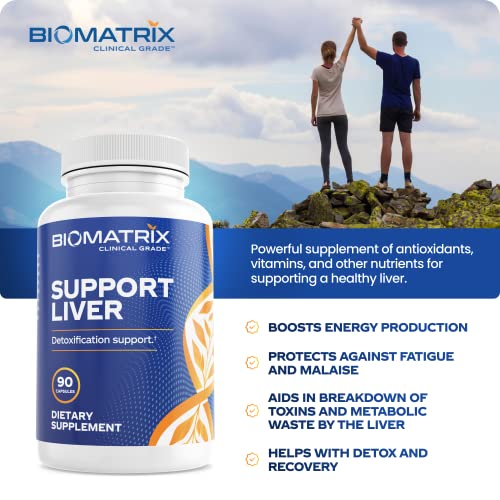 BioMatrix Liver Cleanse capsules show generous dosage for consistent use.