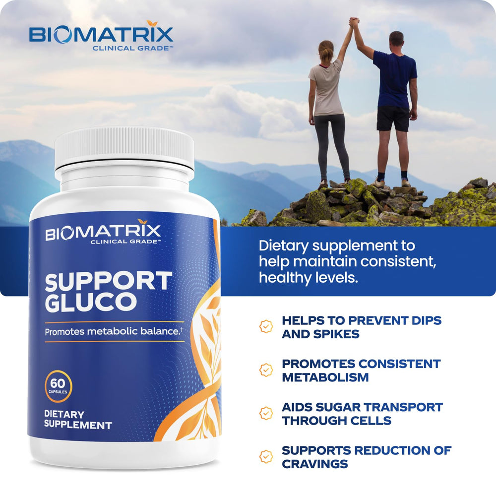 BioMatrix Metabolism gymnema pill supports cravings management during meals.