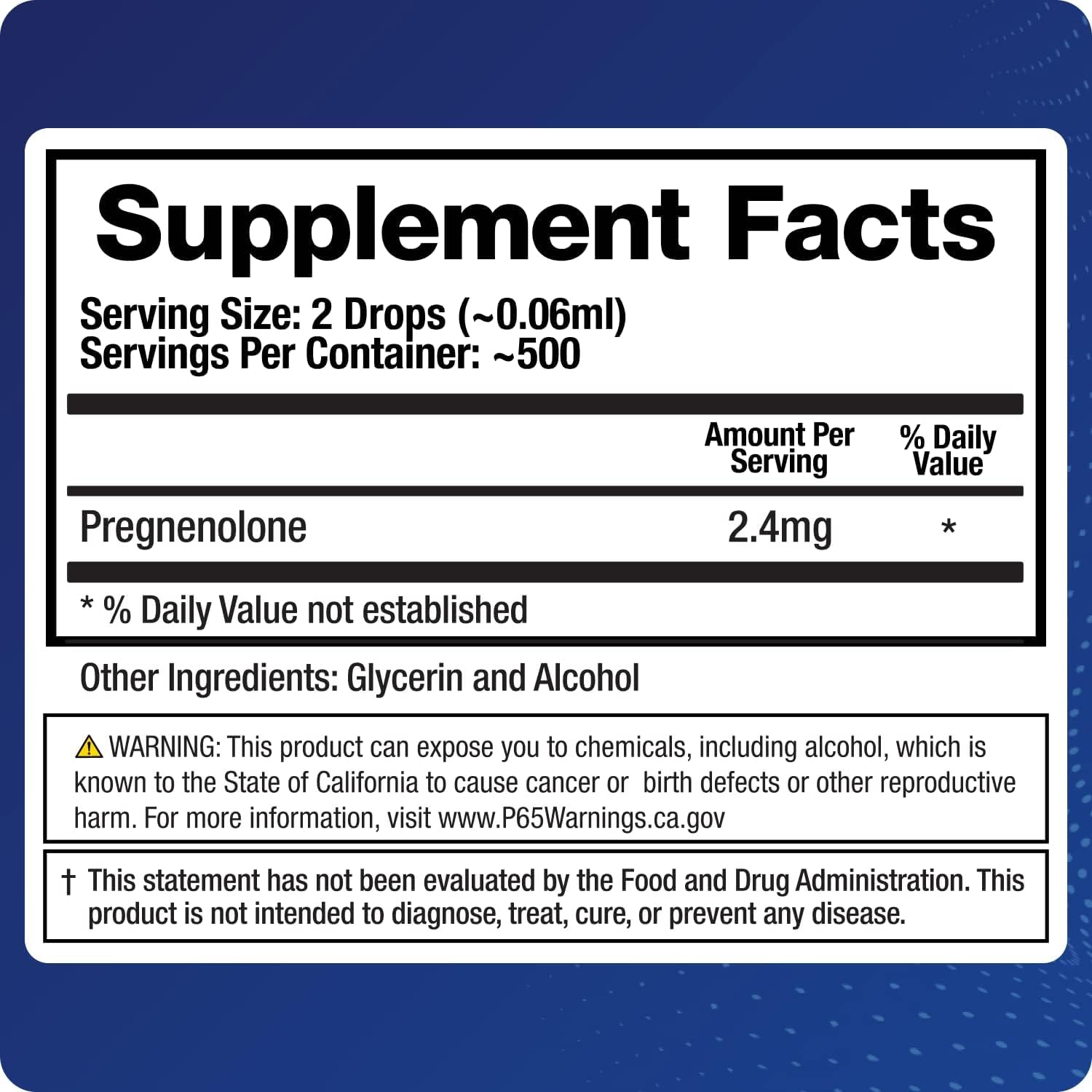 BioMatrix Pregnenolone amber bottle highlighting premium micronized liquid.