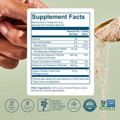 Bio.me psyllium powder close-up shows gel formation aiding smooth digestion.