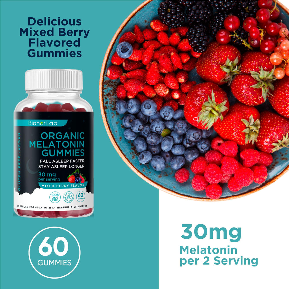 Closeup texture of gummy with mixed berry flavor for a pleasant bedtime treat.