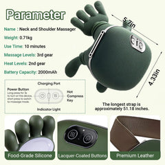 Bionic portable massage pillow designed for home or travel use