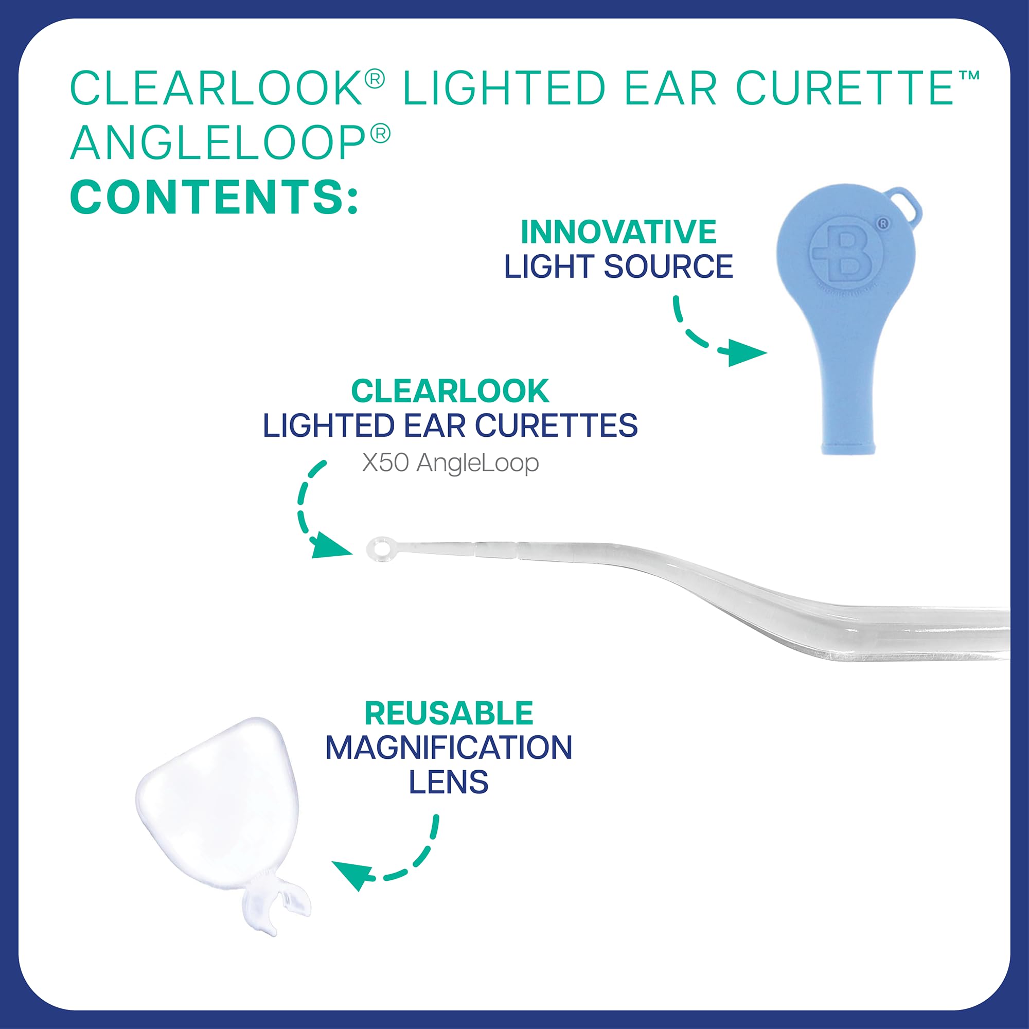 Bionix ClearLook flexible stainless steel design reduces ear canal injury