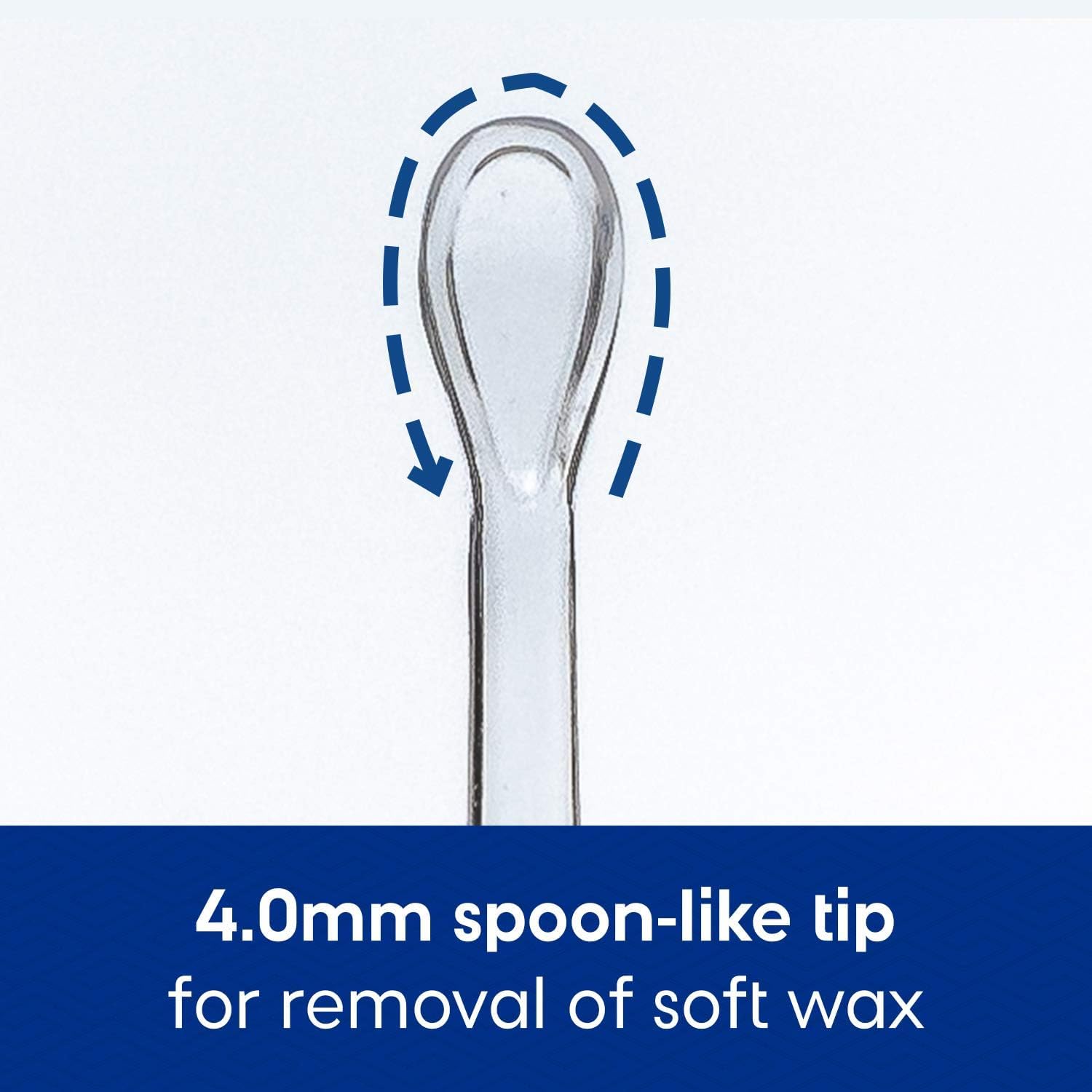 Flexible stainless steel curettes minimize discomfort during use.
