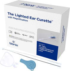 Bionix Lighted AngleLoop ear curette with 4mm tip for precise earwax removal in hard-to-reach areas.