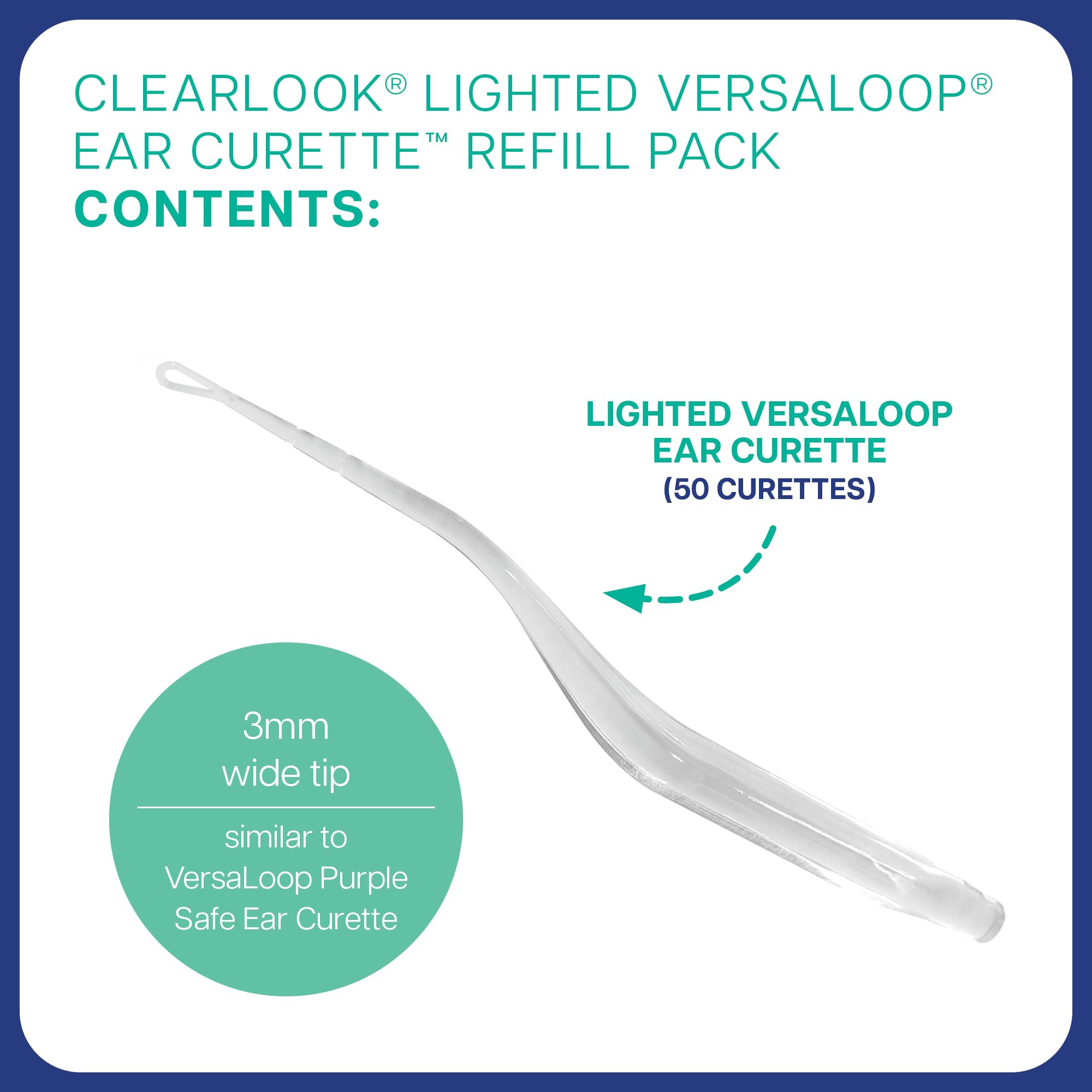 Bionix VersaLoop 3mm tip close-up showing flexible, gentle design.