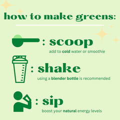 NanoGreens apple flavored drink in a glass for everyday greens