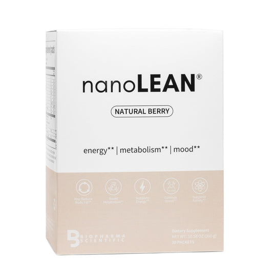Biopharma Scientific Nanolean bottle with berry flavor for steady energy