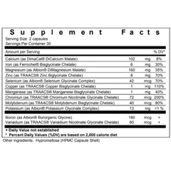 Biopharma Scientific NanoMinerals calcium and magnesium in compact capsules.