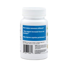 Biopharma Scientific NanoNeuro capsules closeup showing NAC and L-Theanine for cognitive support