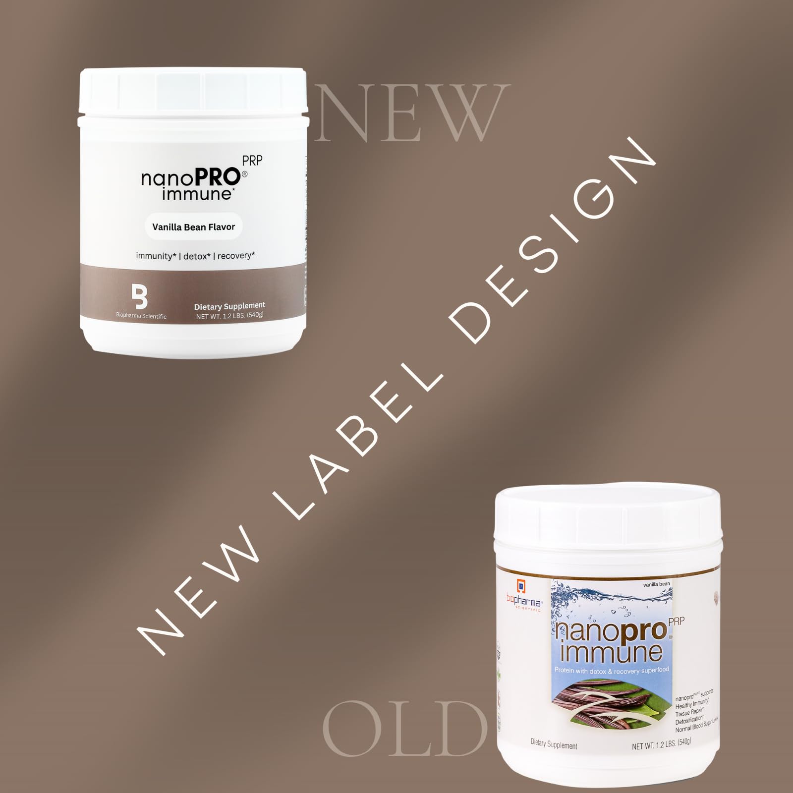 Biopharma Scientific Nanopro Immune scoop for quick, easy shakes.