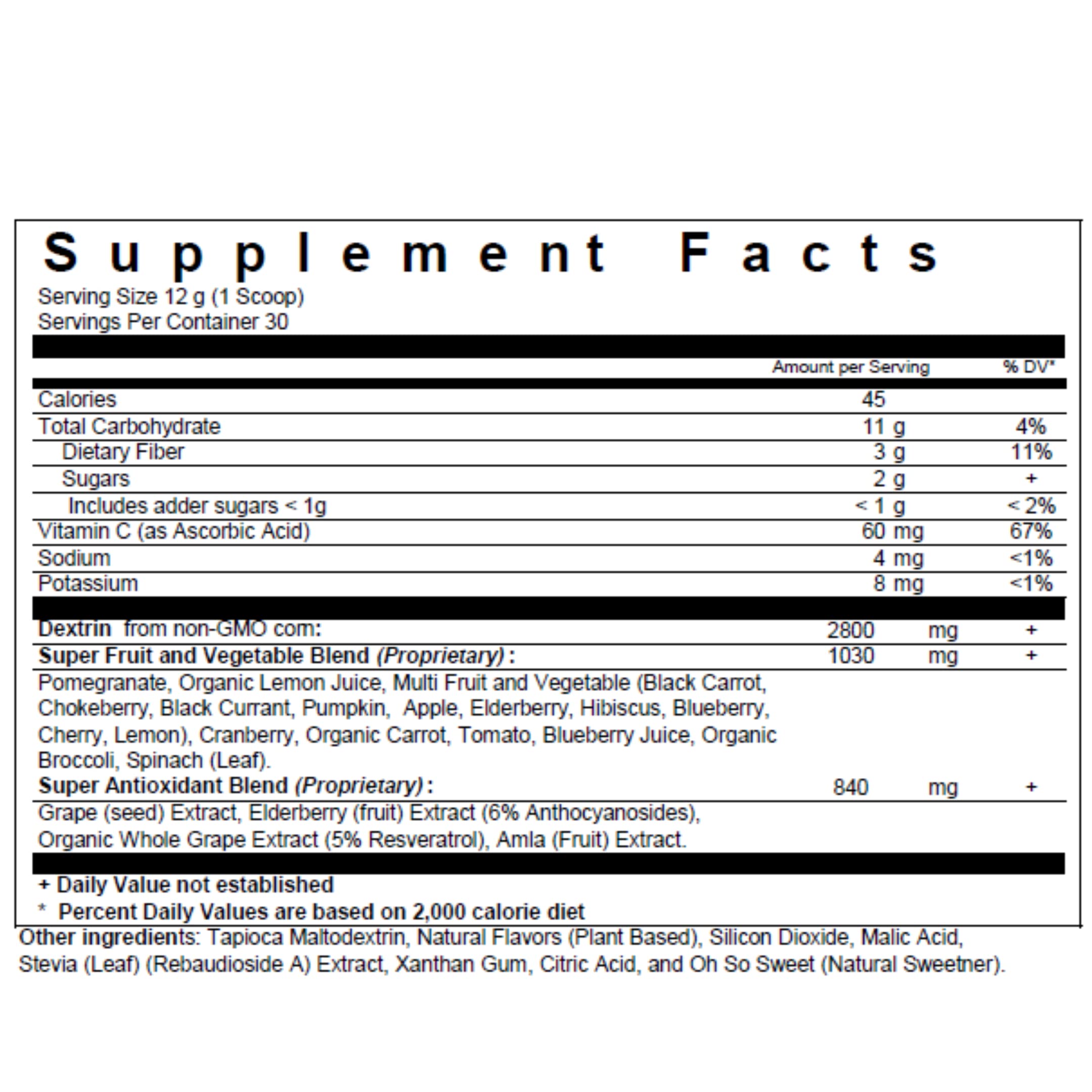 Biopharma Scientific Nanoreds Reds berry powder jar emphasizes convenient, versatile nutrition.
