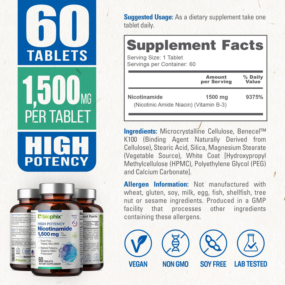60-tablet bottle for convenient daily supplementation.