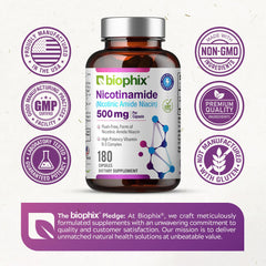 Biophix B-3 packaging with bottle in product photography setup.