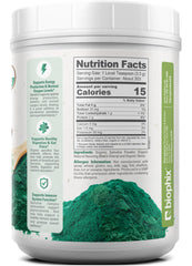 Biophix Spirulina Cherry flavor being stirred into smoothie for color and taste.