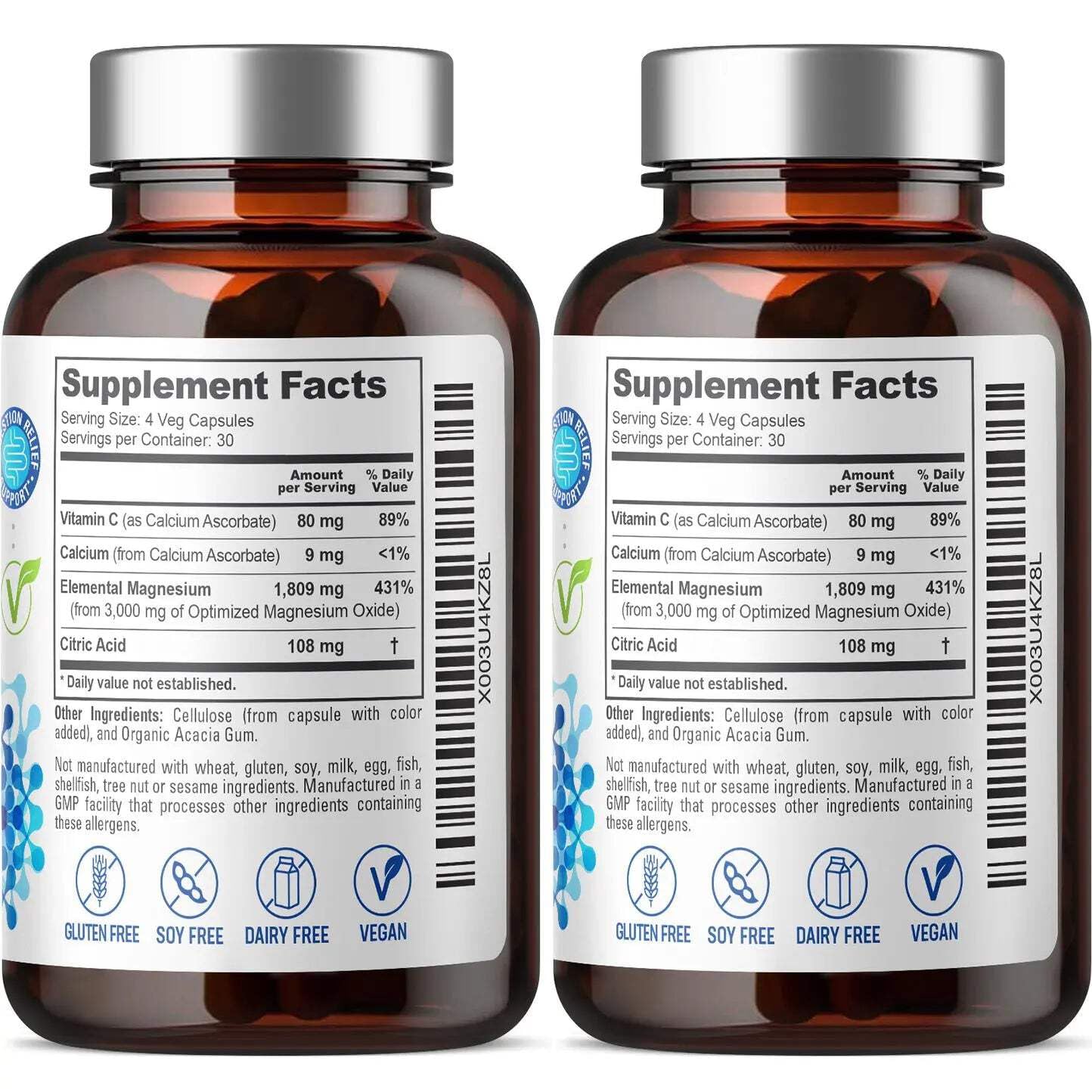 Biophix Oxy-Lax capsules closeup highlighting easy daily intake