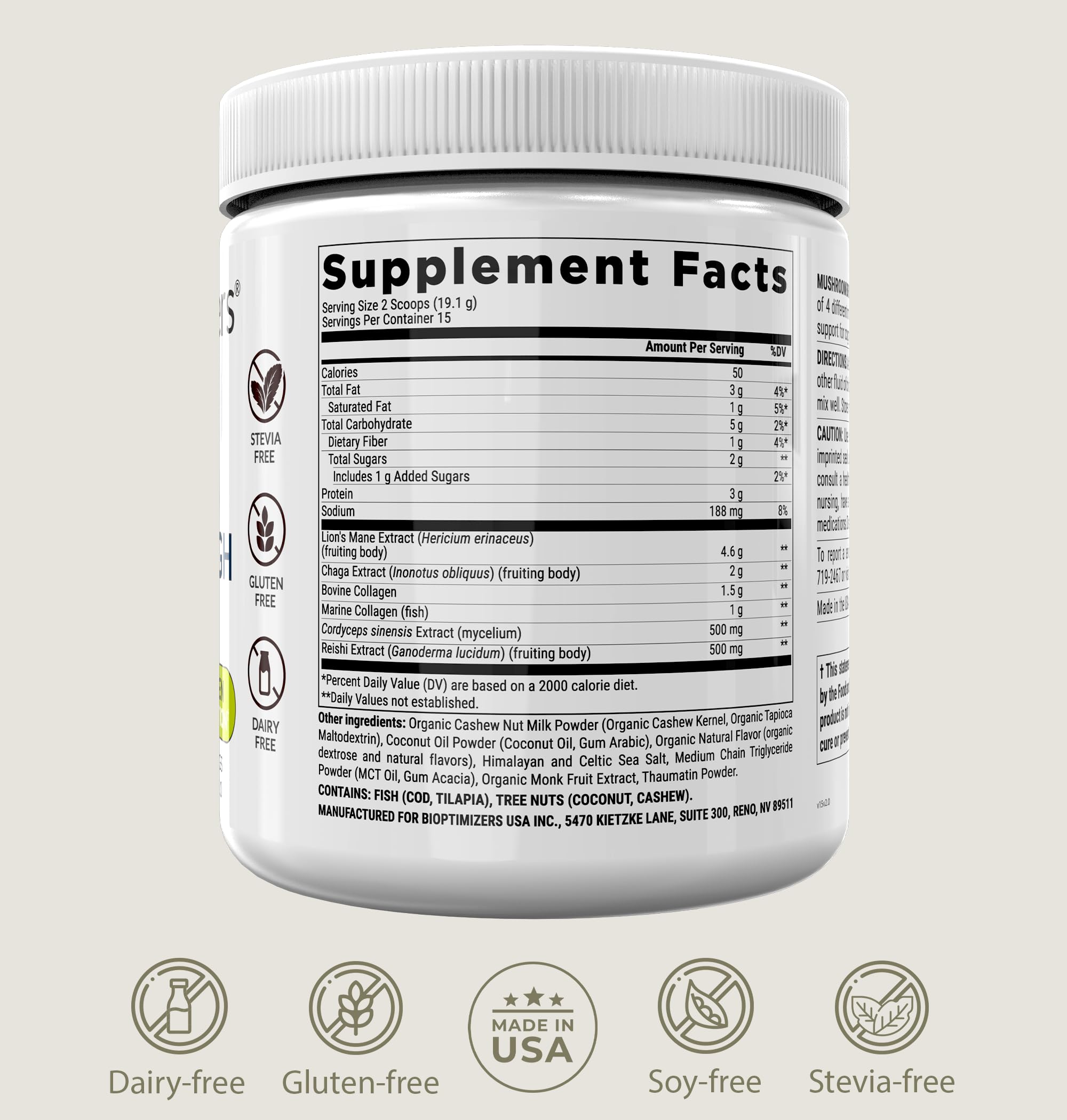 BIOptimizers 15 servings pouch ready for daily focus.