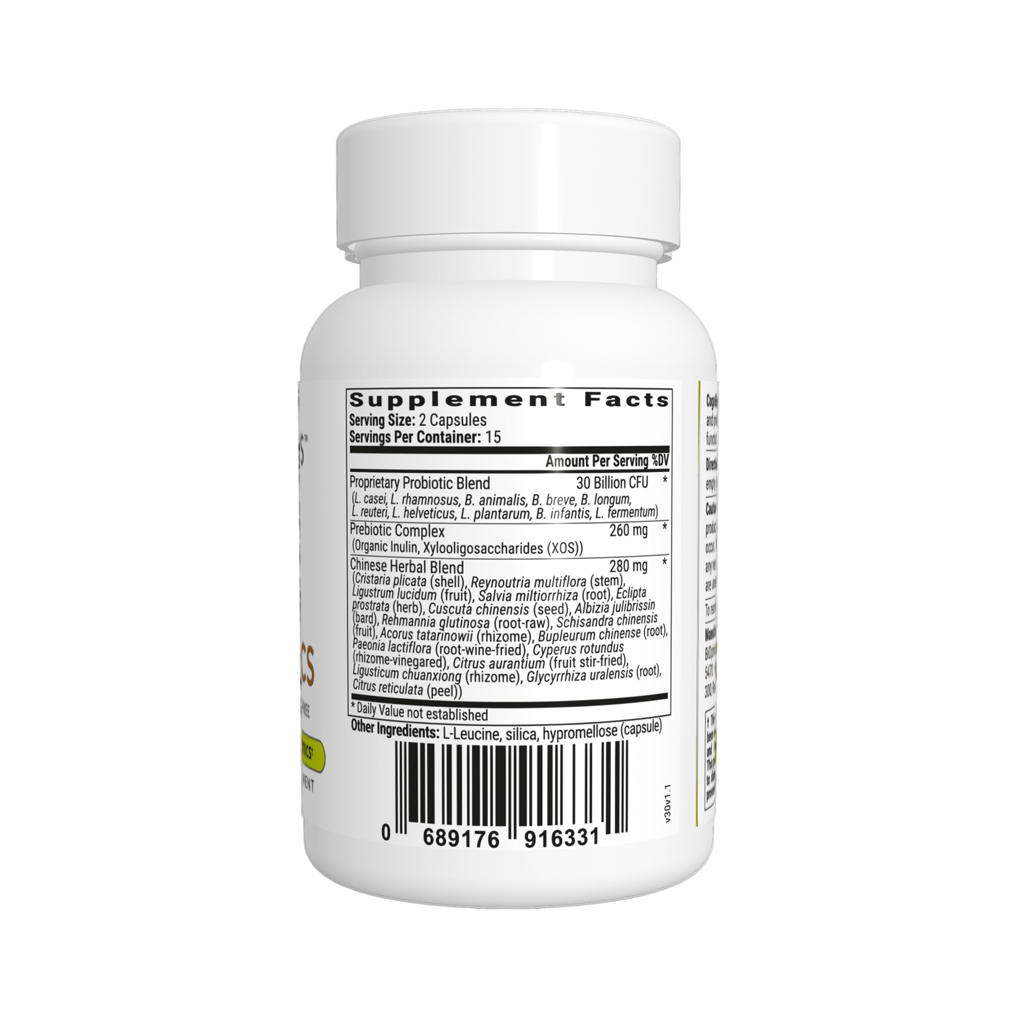 BiOptimizers Cognibiotics label close-up highlighting ingredients and memory-boosting potential
