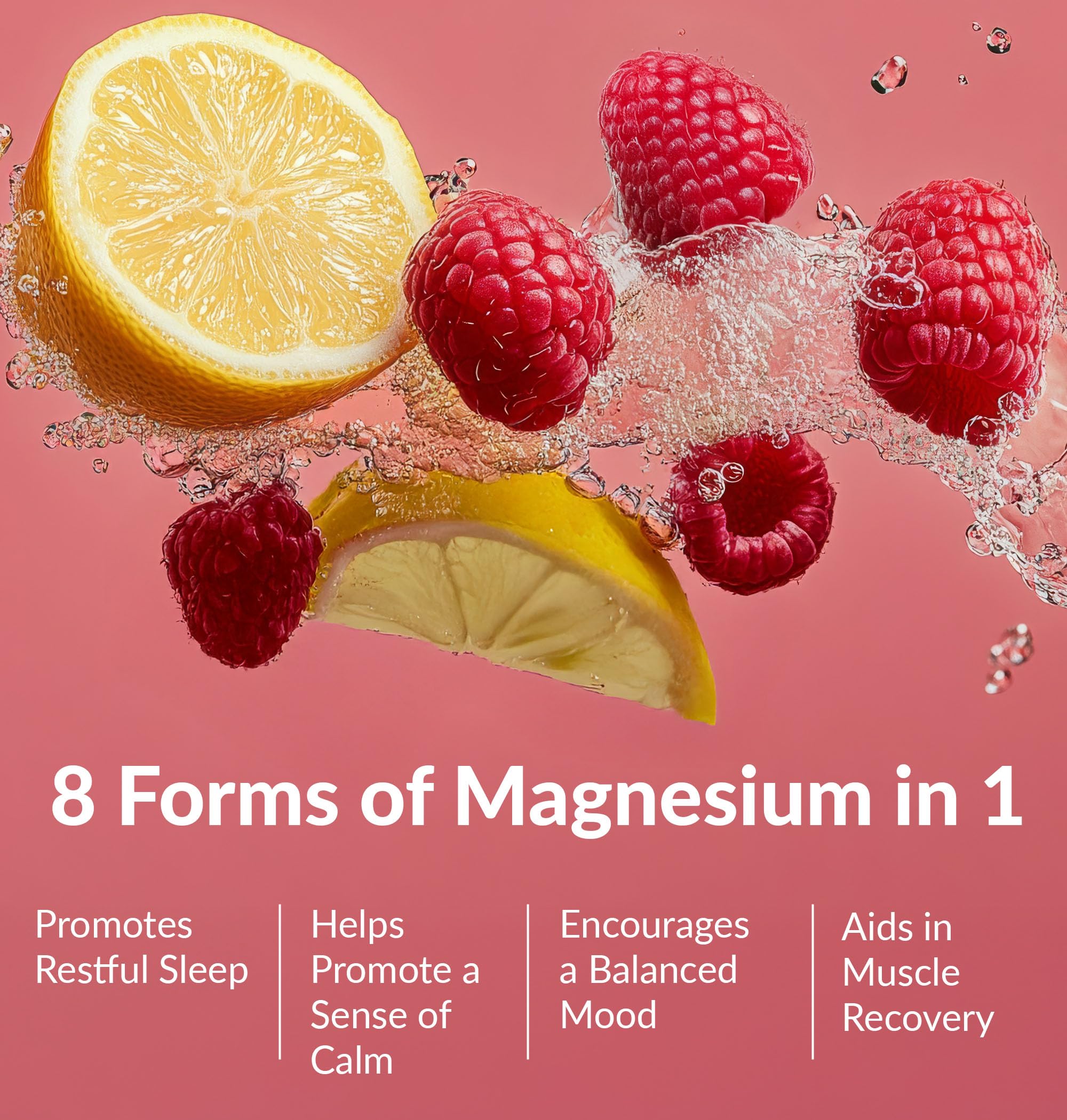 BIOptimizers Magnesium Breakthrough label close-up highlighting magnesium forms for absorption.