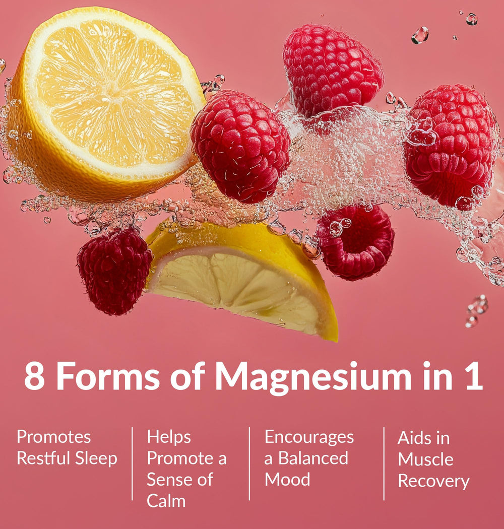 BIOptimizers Magnesium Breakthrough label close-up highlighting magnesium forms for absorption.