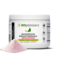 BIOptimizers Magnesium Breakthrough bottle in kitchen for daily wellness.
