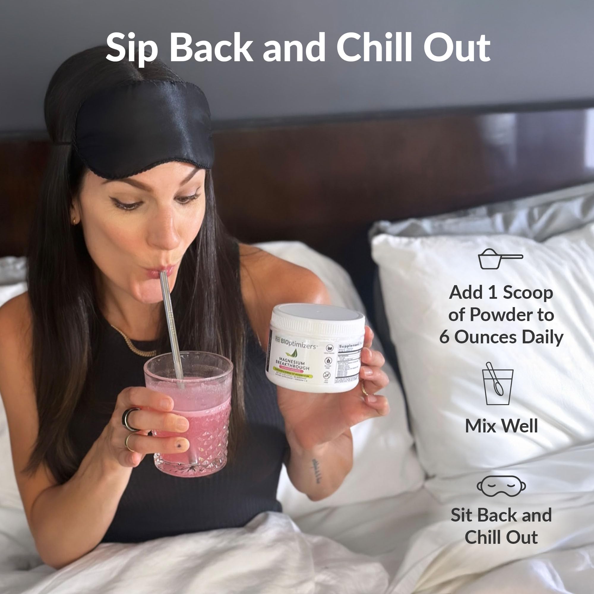 Hydration-ready BIOptimizers drink after workout with electrolytes.