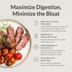 BiOptimizers MassZymes label detailing bromelain and amylase ingredients for nutrient absorption.