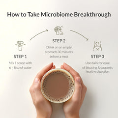 BIOptimizers Microbiome Breakthrough collagen source adds protein support