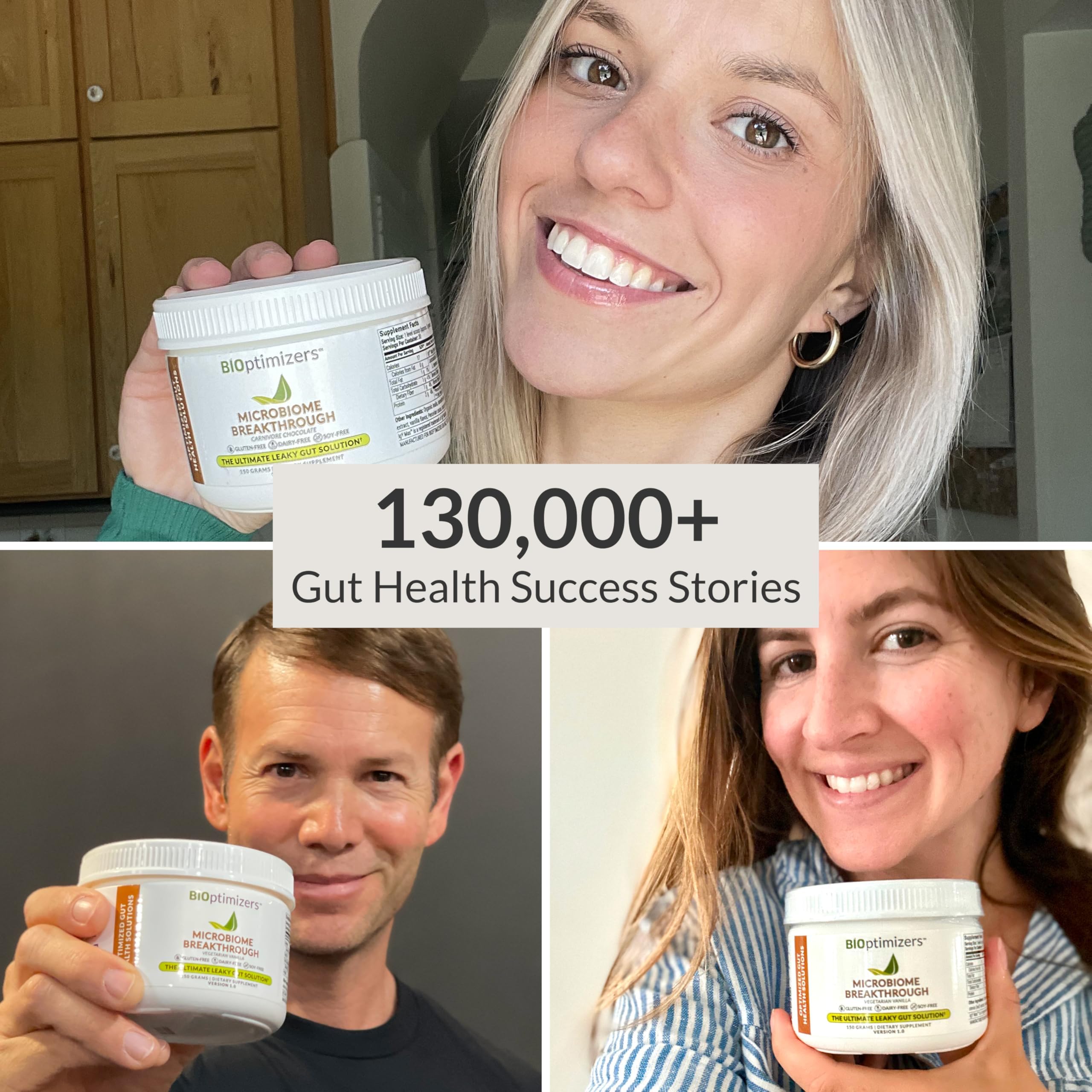 BIOptimizers Microbiome Breakthrough glutamine source supports gut nourishment