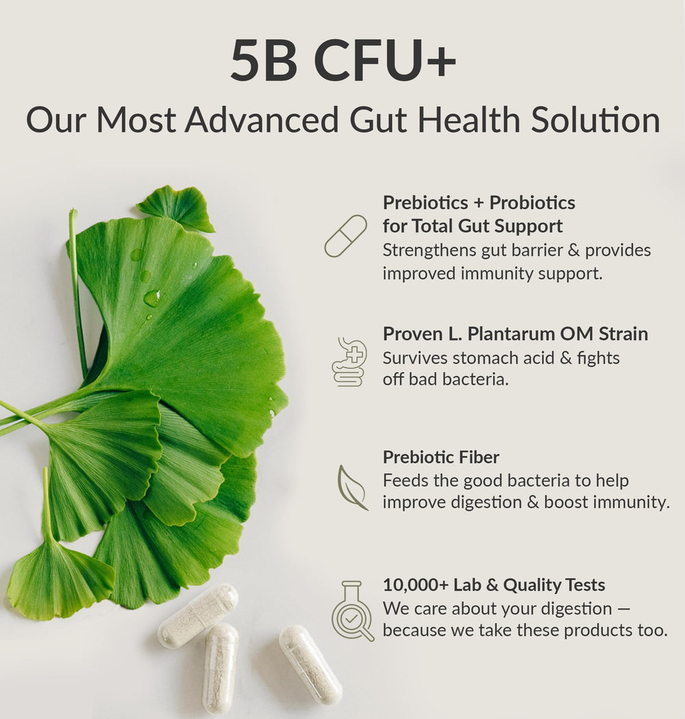 BIOptimizers Probiotic Breakthrough bottle pour captures convenient dosing during meals or on empty stomachs.