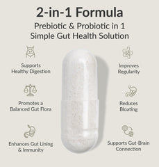 BIOptimizers Probiotic Breakthrough pour shot illustrating convenient intake for gut balance
