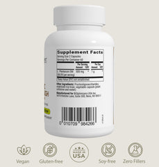 BIOptimizers Probiotic Breakthrough vegan logo indicates plant-based health support.