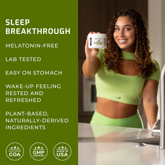 BIOptimizers Sleep Breakthrough 2.0 measuring scoop shown for easy nightly dosing.