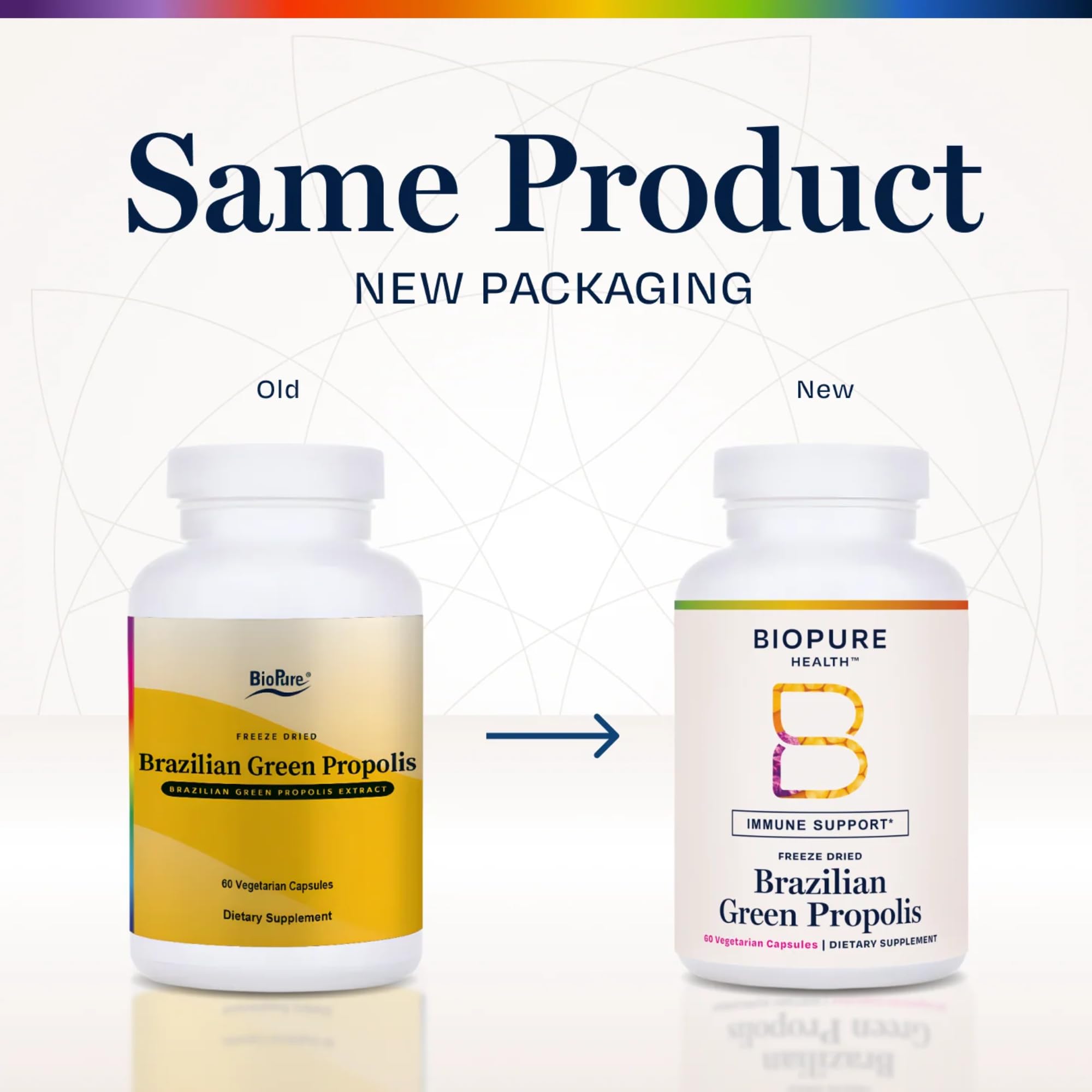 BioPure Brazilian Green Propolis extract capsules, convenient daily support for immune and gut wellness.