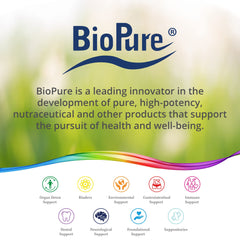 BioPure Chlorella vulgaris powder on a spoon, convenient daily addition.