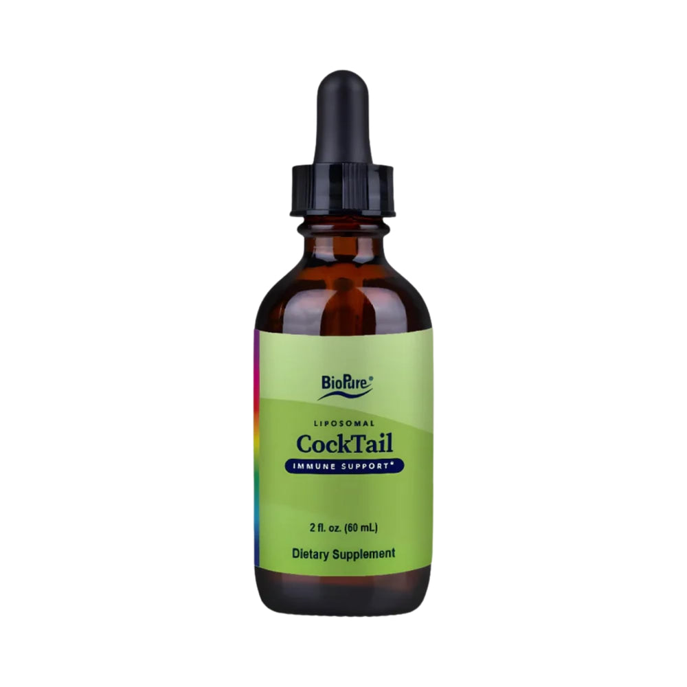 BioPure Cocktail Liposomal Herbal Blend bottle highlighting aroma and quality