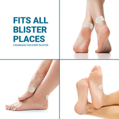 Biopure heel blister bandage cushions and shields during activities