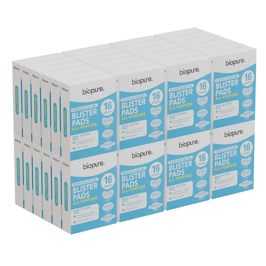 BIOPURE hydrocolloid bandage toe blister with discreet protection and moisture management.