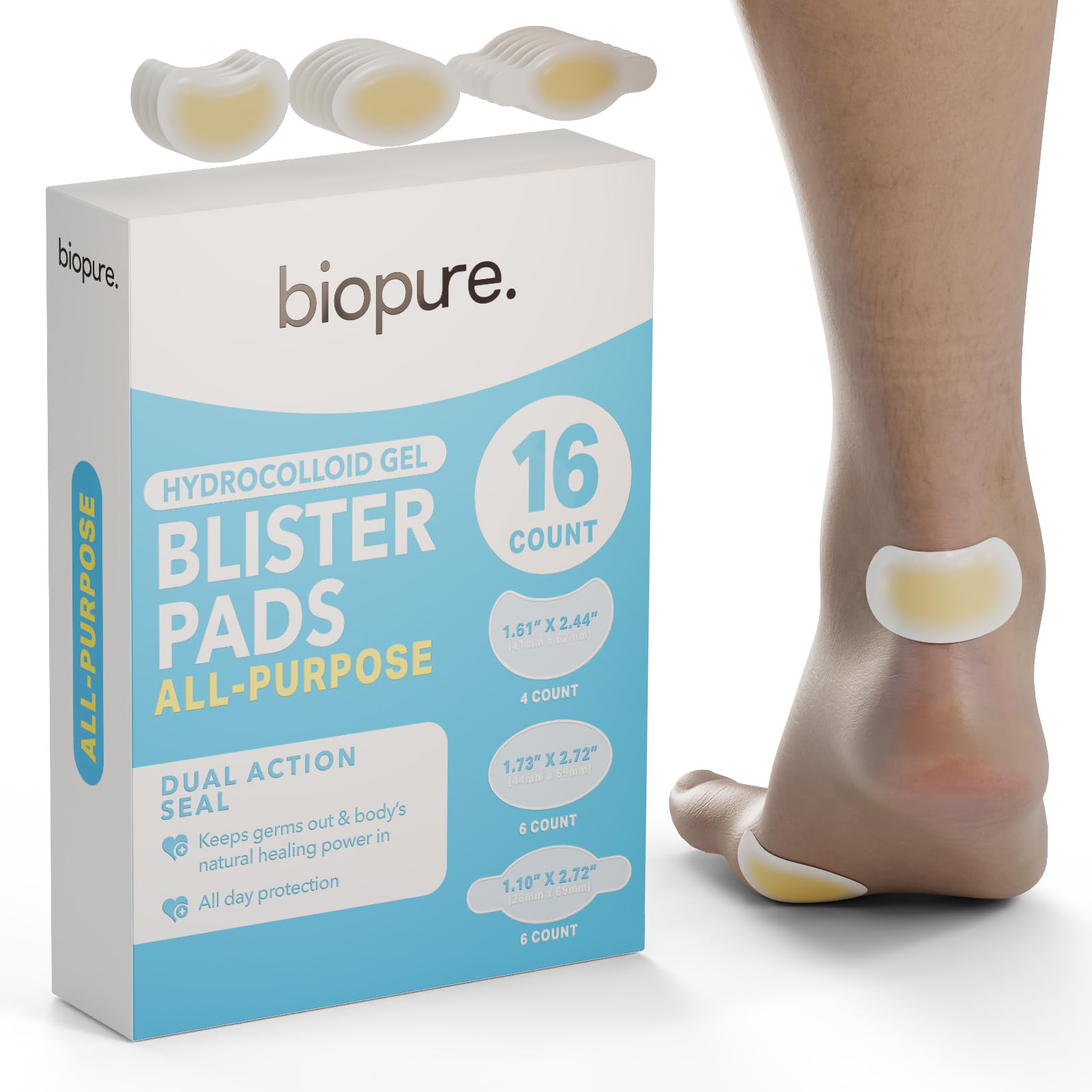 Biopure ultra-thin blister bandage offers discreet wear on feet