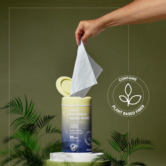 BIOPURE vanilla scent wipe close-up for pleasant hygiene moments