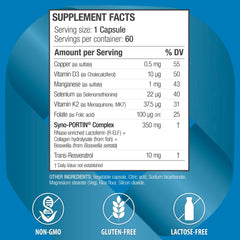 bioQuad OSTEODENX capsules closeup for easy daily intake.