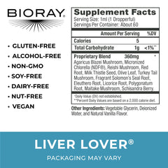 Pouring BIORAY Daily Liver Lover demonstrates liver support in action.