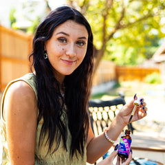 BIORAY RAYZ All Systems Glow raspberry drops dispense in a teen-friendly tincture