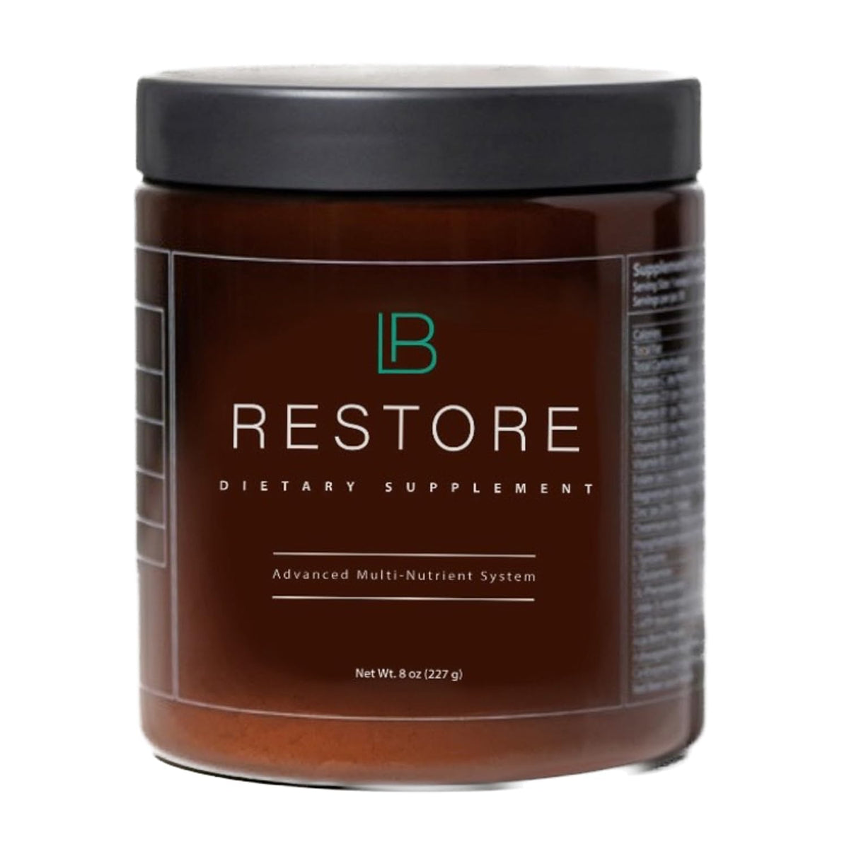 BioRebalance Restore bottle pour showing convenient daily balance support
