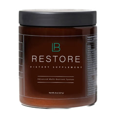 BioRebalance Restore bottle pour showing convenient daily balance support
